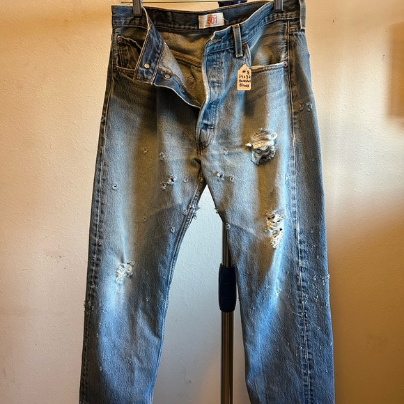 Embellished by RDG "Buckshot Blues"   sizes 32 thru 38 waist the inseam is 32 - Picture 11 of 14